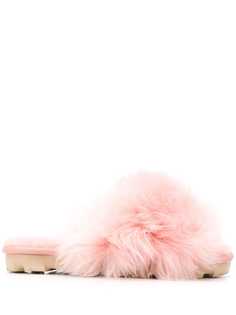 Ugg Australia слиперы с открытым носком и отделкой из овечьей шерсти