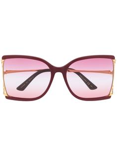 Gucci Eyewear солнцезащитные очки в квадратной оправе