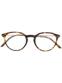 Giorgio Armani очки в круглой оправе черепаховой расцветки