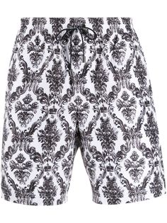 Dolce & Gabbana короткие плавки-шорты с принтом
