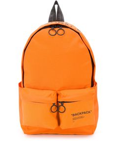 Off-White QUOTE BACKPACK ORANGE BLACK