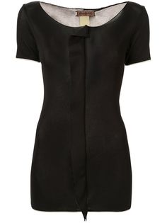 Yohji Yamamoto Pre-Owned футболка со складками спереди