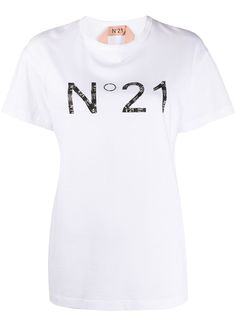 Nº21 футболка с графичным принтом