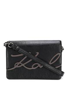 Karl Lagerfeld сумка через плечо Signature с металлическим логотипом