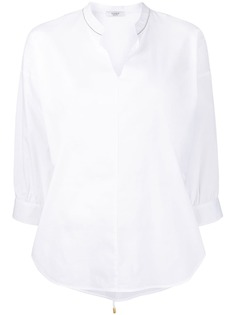 Peserico блузка свободного кроя с декоративной отделкой