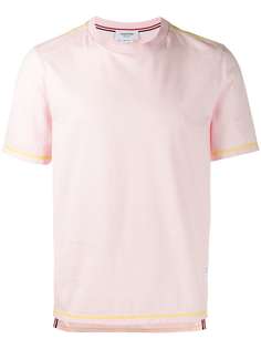 Thom Browne футболка с контрастной строчкой