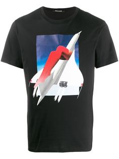 Roberto Cavalli футболка с графичным принтом