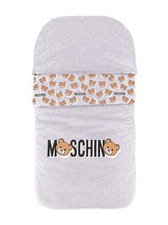 Moschino Kids спальный конверт Teddy Bear с логотипом