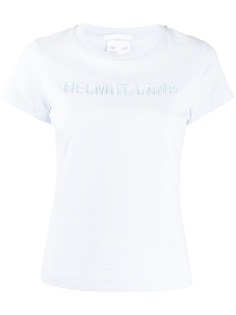 Helmut Lang футболка с вышитым 3D логотипом