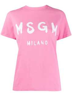 MSGM футболка с логотипом