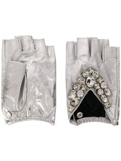 Karl Lagerfeld перчатки-митенки K/Geostone
