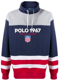 Polo Ralph Lauren толстовка в стиле колор-блок с логотипом