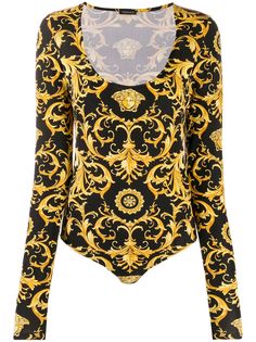 Versace боди с принтом Baroque