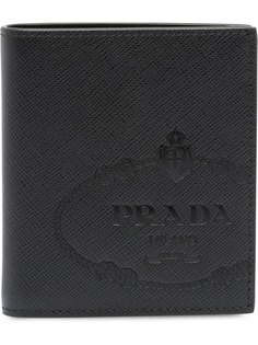 Prada кошелек из кожи Saffiano с логотипом