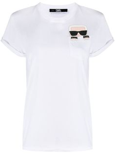 Karl Lagerfeld футболка Ikonik Karl с карманом