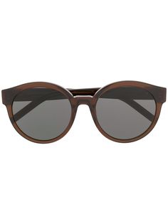 Saint Laurent Eyewear солнцезащитные очки в круглой оправе