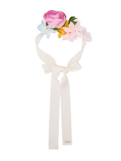 Monnalisa повязка на голову с цветочной аппликацией