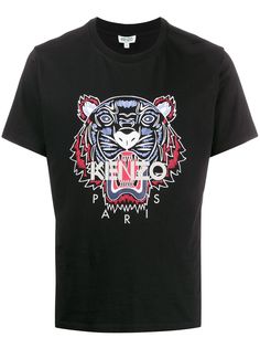 Kenzo футболка с принтом Tiger