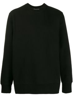 Y-3 толстовка с круглым вырезом и вышивкой