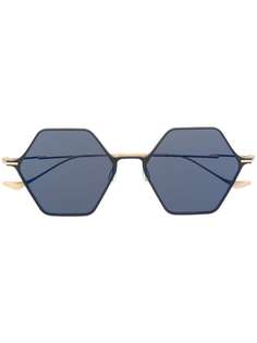 Yohji Yamamoto солнцезащитные очки в геометричной оправе