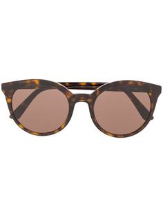 Prada Eyewear солнцезащитные очки в круглой оправе черепаховой расцветки