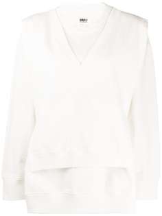 Mm6 Maison Margiela многослойная толстовка