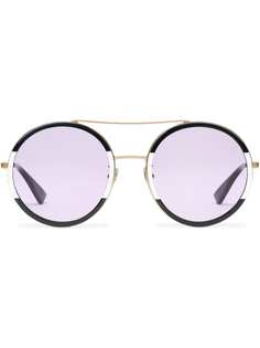 Gucci Eyewear солнцезащитные очки в круглой оправе