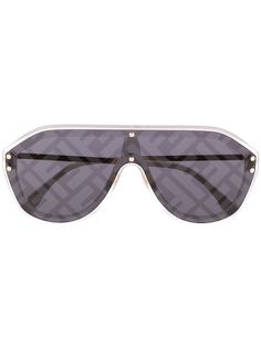 Fendi Eyewear солнцезащитные очки-авиаторы с логотипом FF