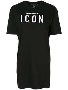 Dsquared2 футболка с вышивкой Icon