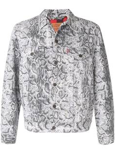 Supreme куртка Supreme x Levis со змеиным принтом
