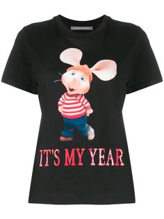 Alberta Ferretti футболка с принтом Topo Gigio