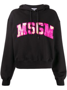 MSGM худи с вышитым логотипом