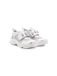 Monnalisa embellished glitter sneakers