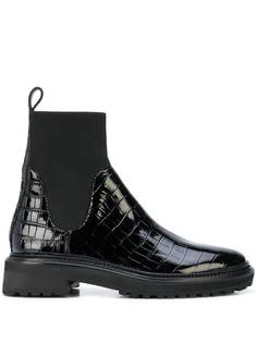 Loeffler Randall Chelsea croc-effect ankle boots