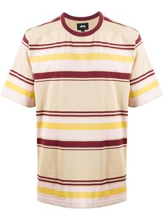 Stussy horizontal striped T-shirt