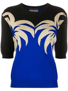 Boutique Moschino джемпер с узором вязки интарсия