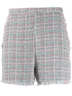 Pinko raw edge bouclé shorts