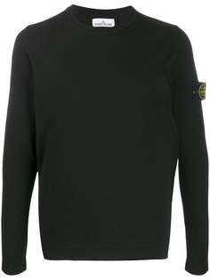 Stone Island толстовка с нашивкой-логотипом