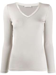 Fabiana Filippi топ в рубчик со стразами