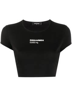 Dsquared2 укороченная футболка с логотипом