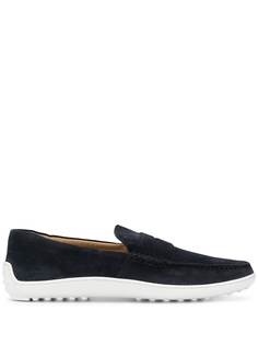 Tods лоферы с контрастной подошвой Tod`S