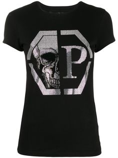 Philipp Plein декорированная футболка