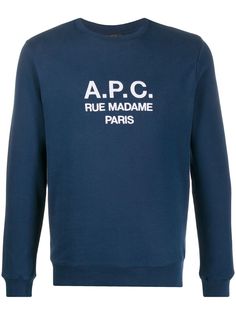 A.P.C. толстовка с вышитым логотипом