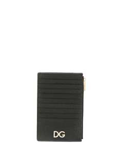 Dolce & Gabbana кошелек на молнии с металлическим логотипом