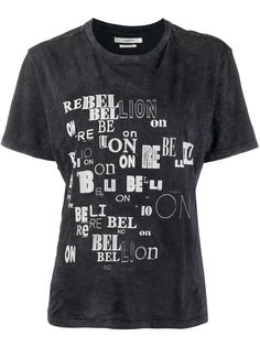Isabel Marant Étoile футболка из джерси с графичным принтом