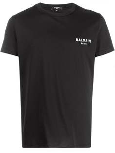 Balmain футболка с вышитым логотипом