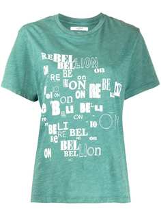 Isabel Marant Étoile футболка Rebellion с принтом