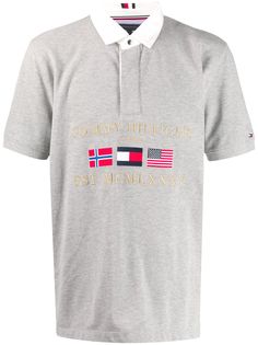 Tommy Hilfiger рубашка-поло с вышивкой