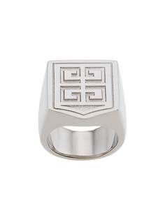 Givenchy logo signet ring