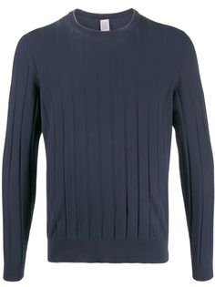 Eleventy crew neck striped sweatshirt
